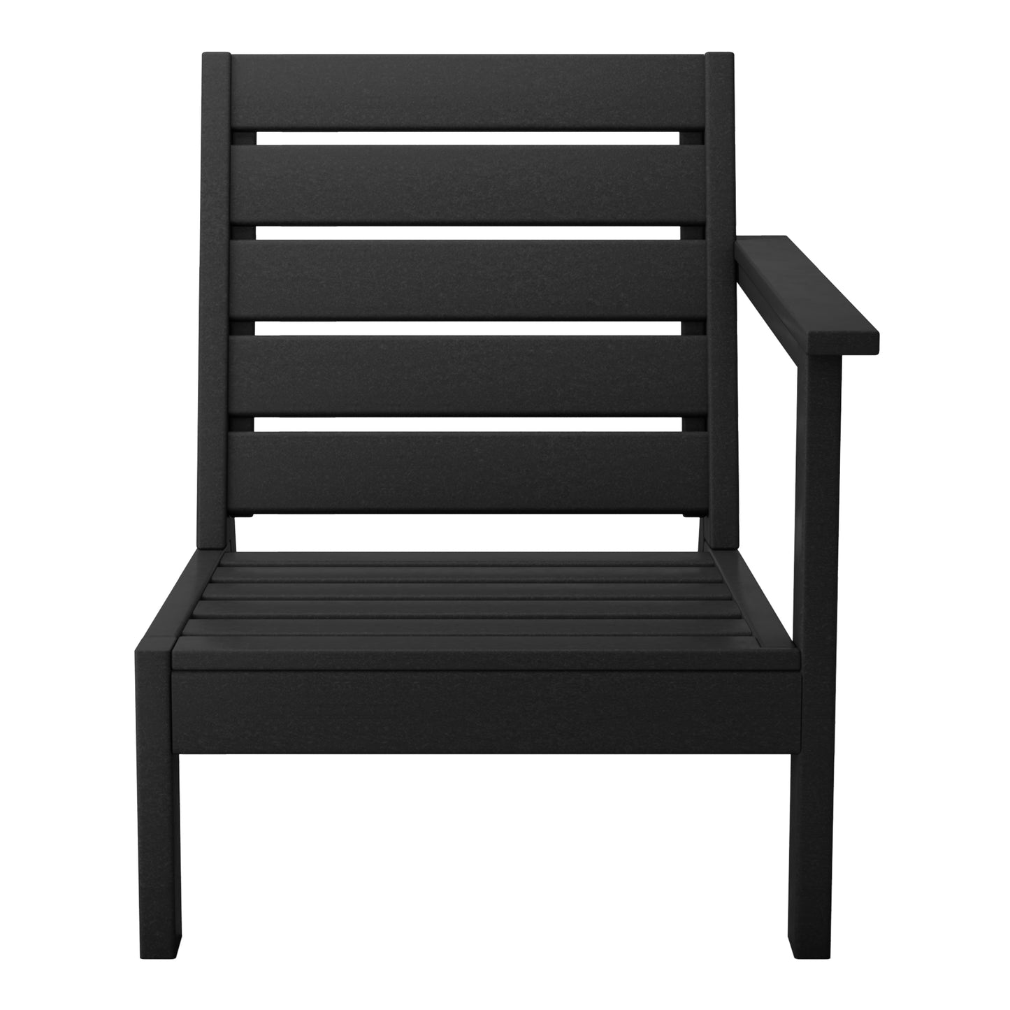 Scottsdale All-Weather Outdoor Modular Deep Seating Arm Chair (with Optional Cushions) Black Seahawk Designs Patio Chairs