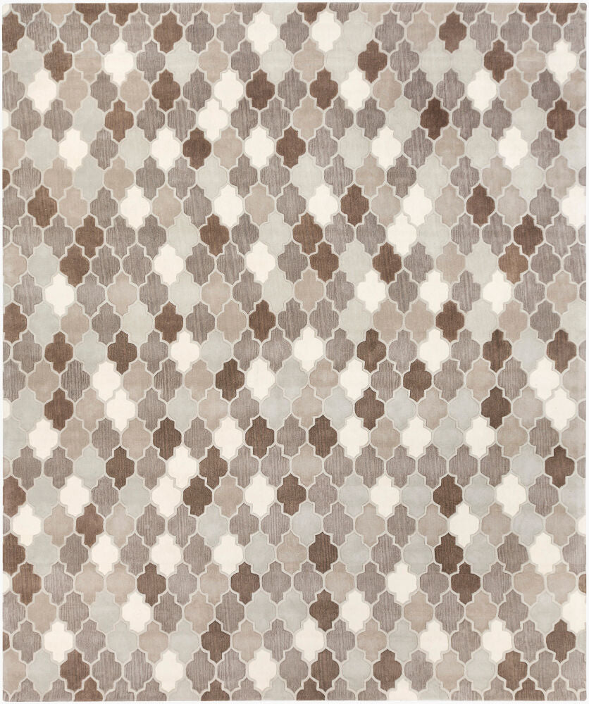 Oasis Handmade Rug — Charcoal/Dark Brown