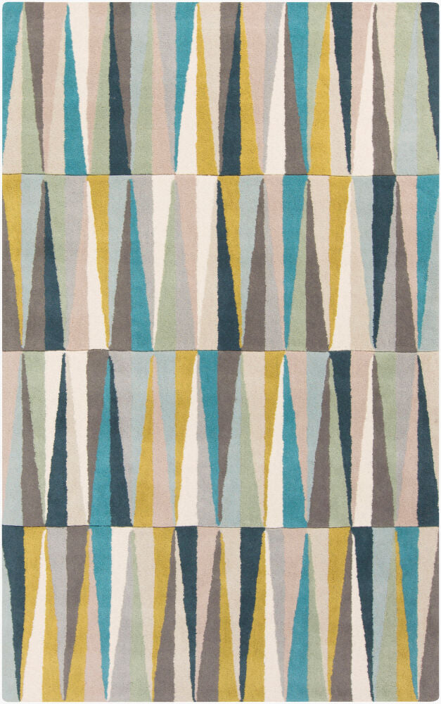 Oasis Handmade Rug — Beige/Blue