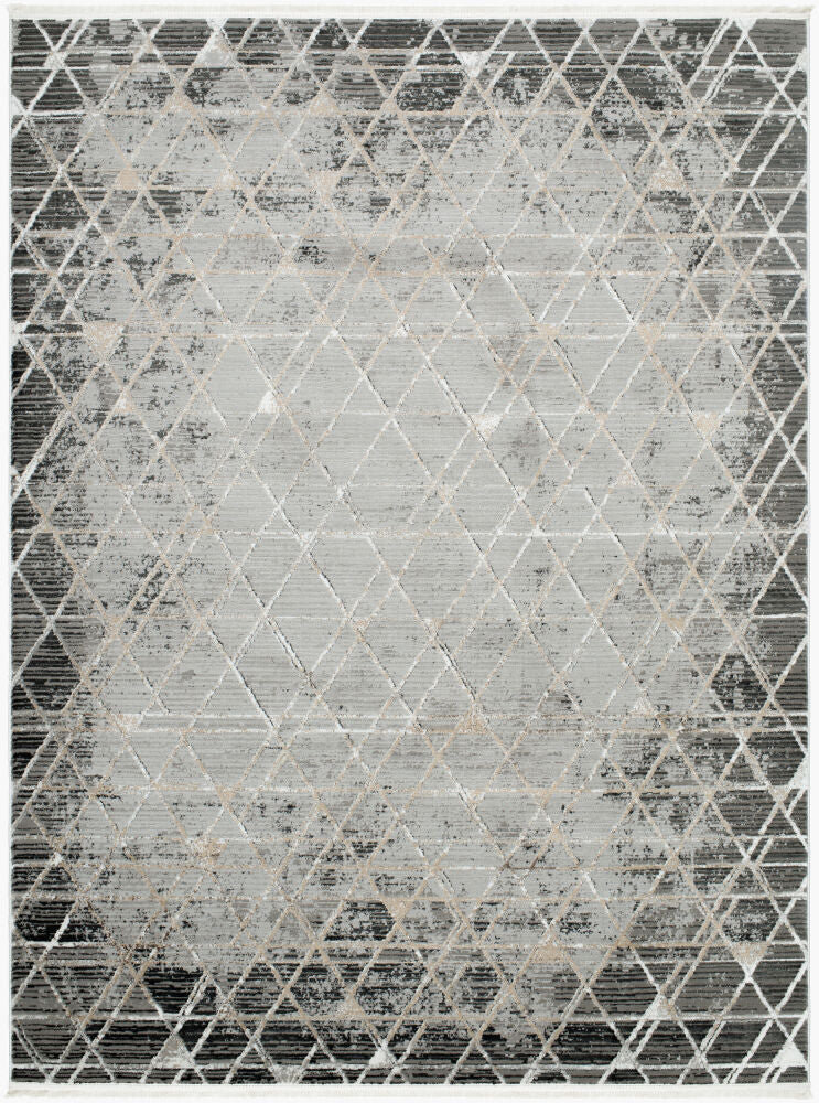 Obsession Machine Woven Rug — Black/Brown