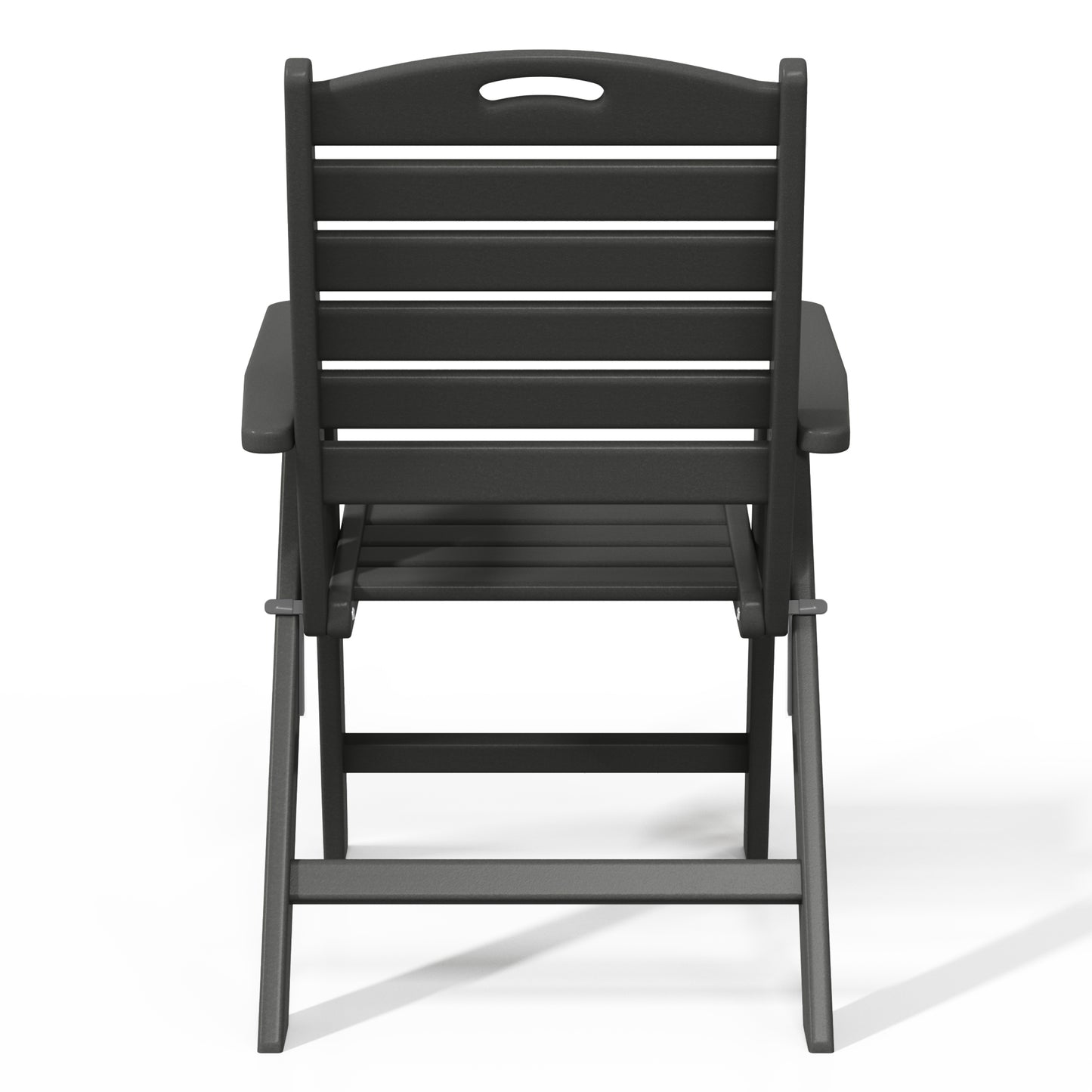 Aarhus All-Weather Outdoor Patio Folding Tall Back Dining Chair (38" High) Seahawk Designs Patio Dining Chairs
