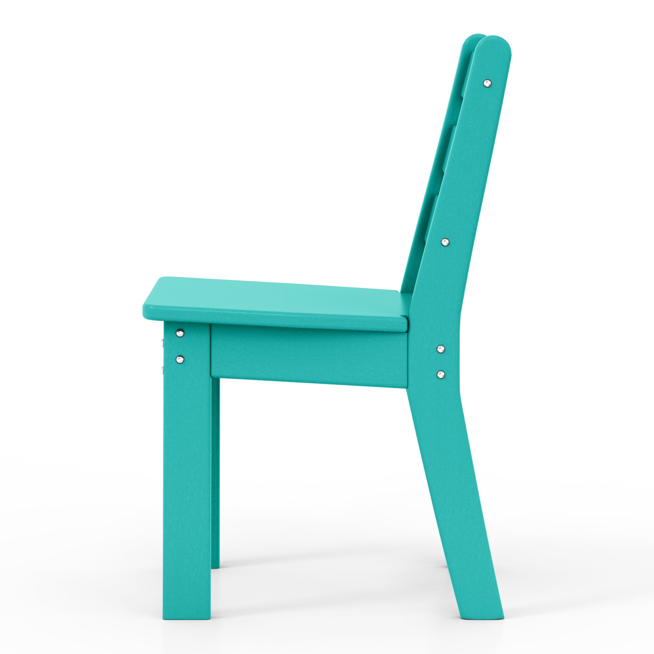 Tiny Terraces Kids' All-Weather Outdoor Dining Chair (Set of 2) Seahawk Designs Kids Patio Dining Chairs