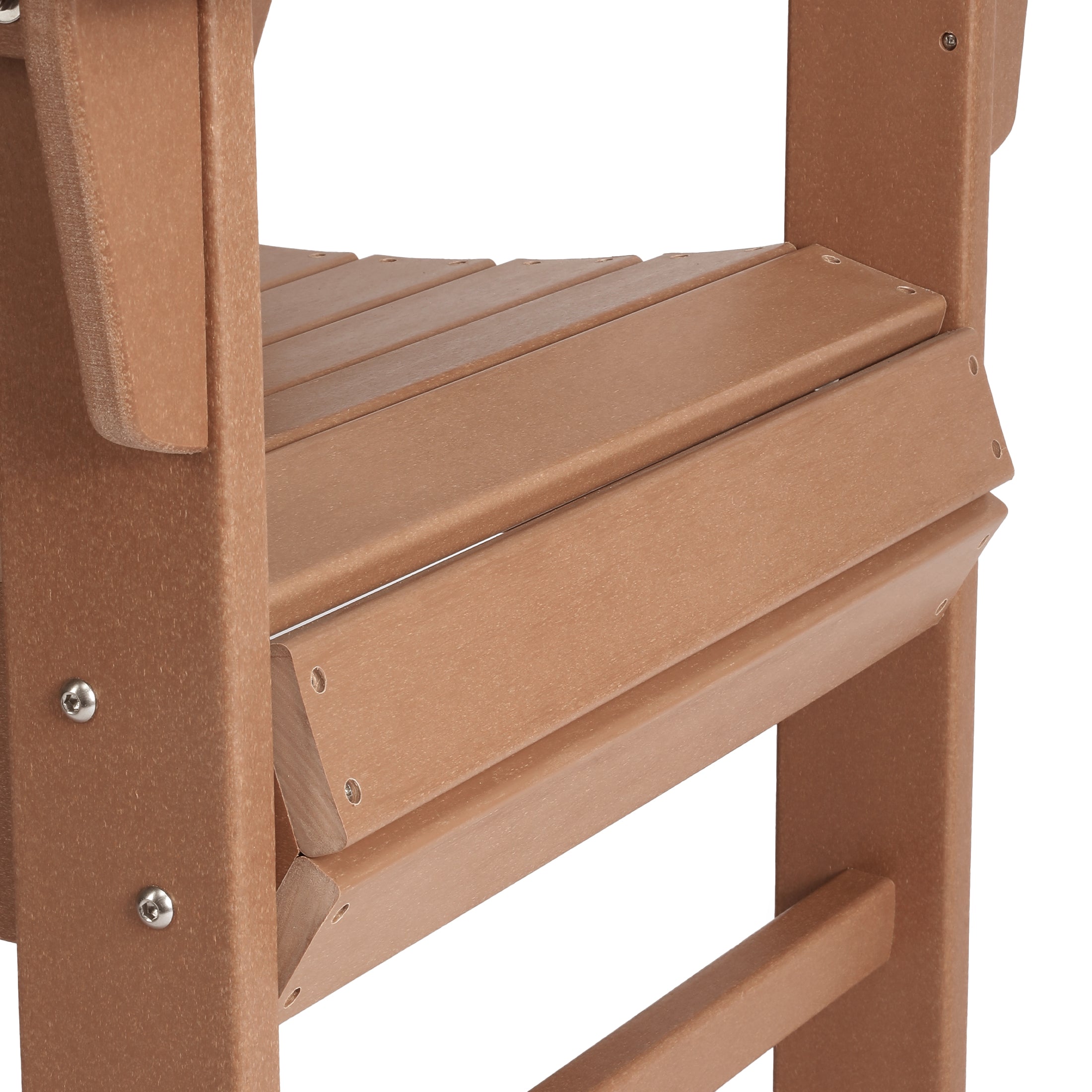 Malibu Modern All-Weather Outdoor Contoured Adirondack Dining Chair Seahawk Designs Patio Dining Chairs