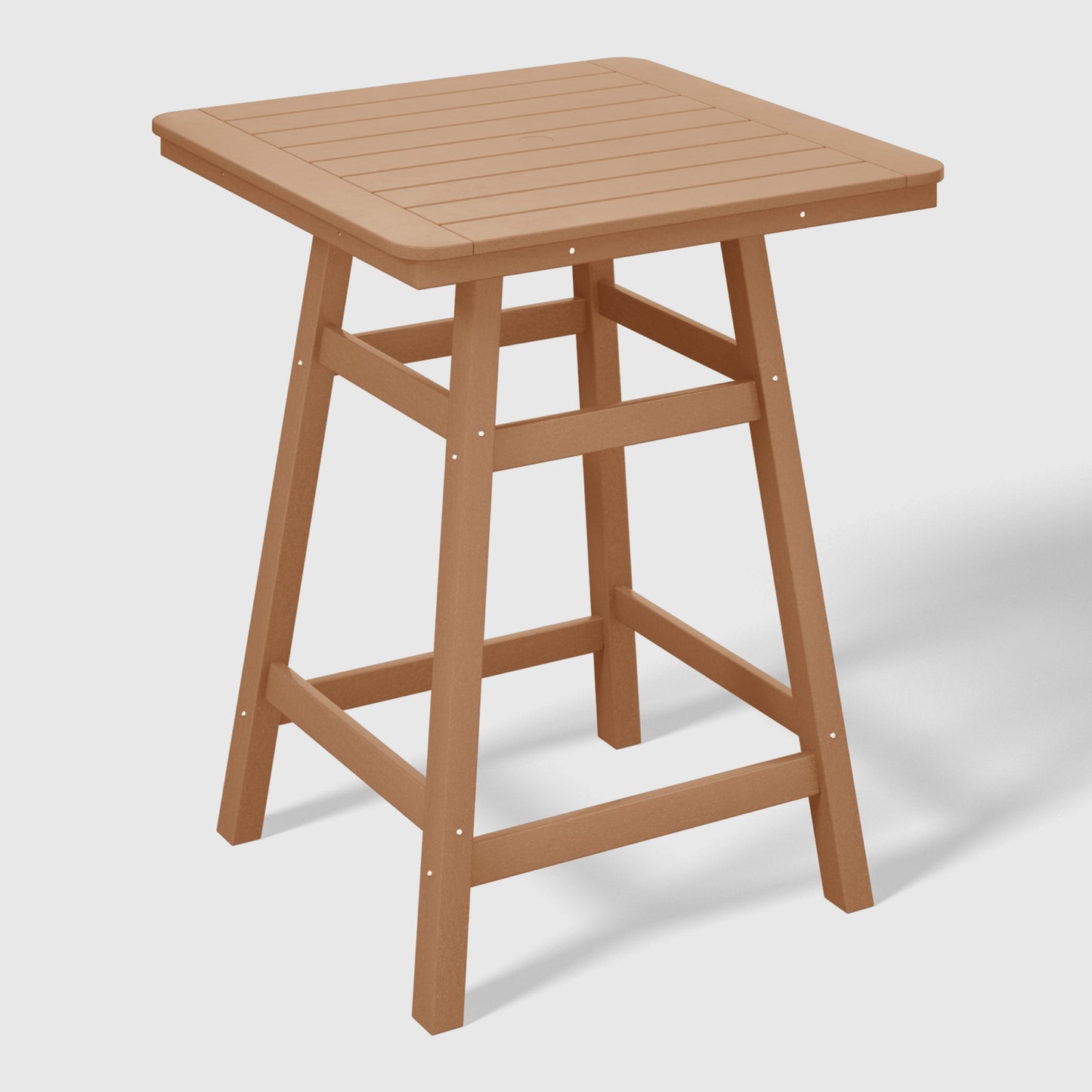 Stockholm All-Weather Outdoor Square Counter Table (31" Top) Teak Seahawk Designs Patio Bar Tables