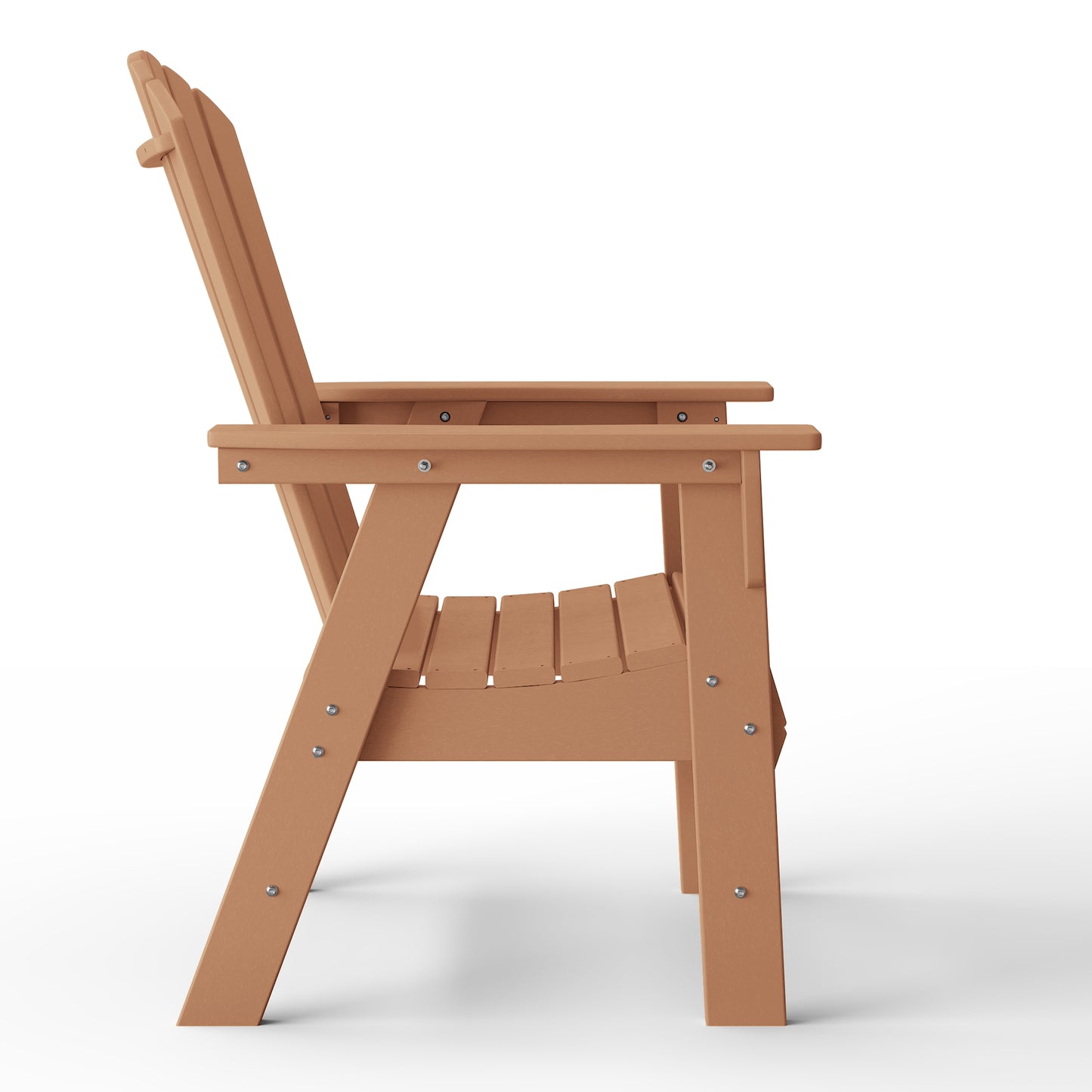 Westport All-Weather Outdoor Classic Adirondack Dining Chair Teak Seahawk Designs Patio Dining Chairs