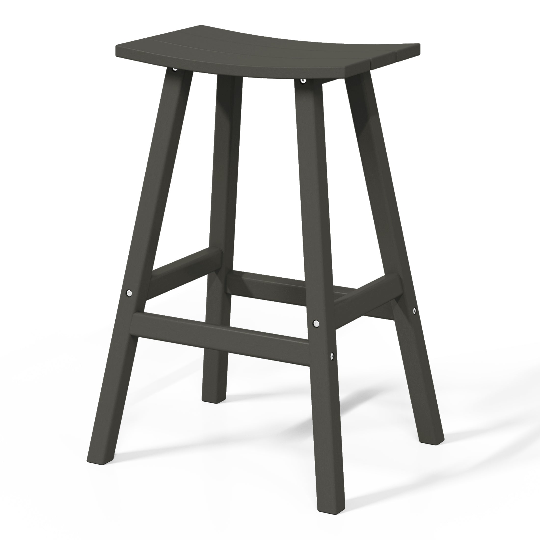 Stockholm All-Weather Outdoor Saddle Bar Stool (29" Height) Seahawk Designs Patio Bar & Counter Stools