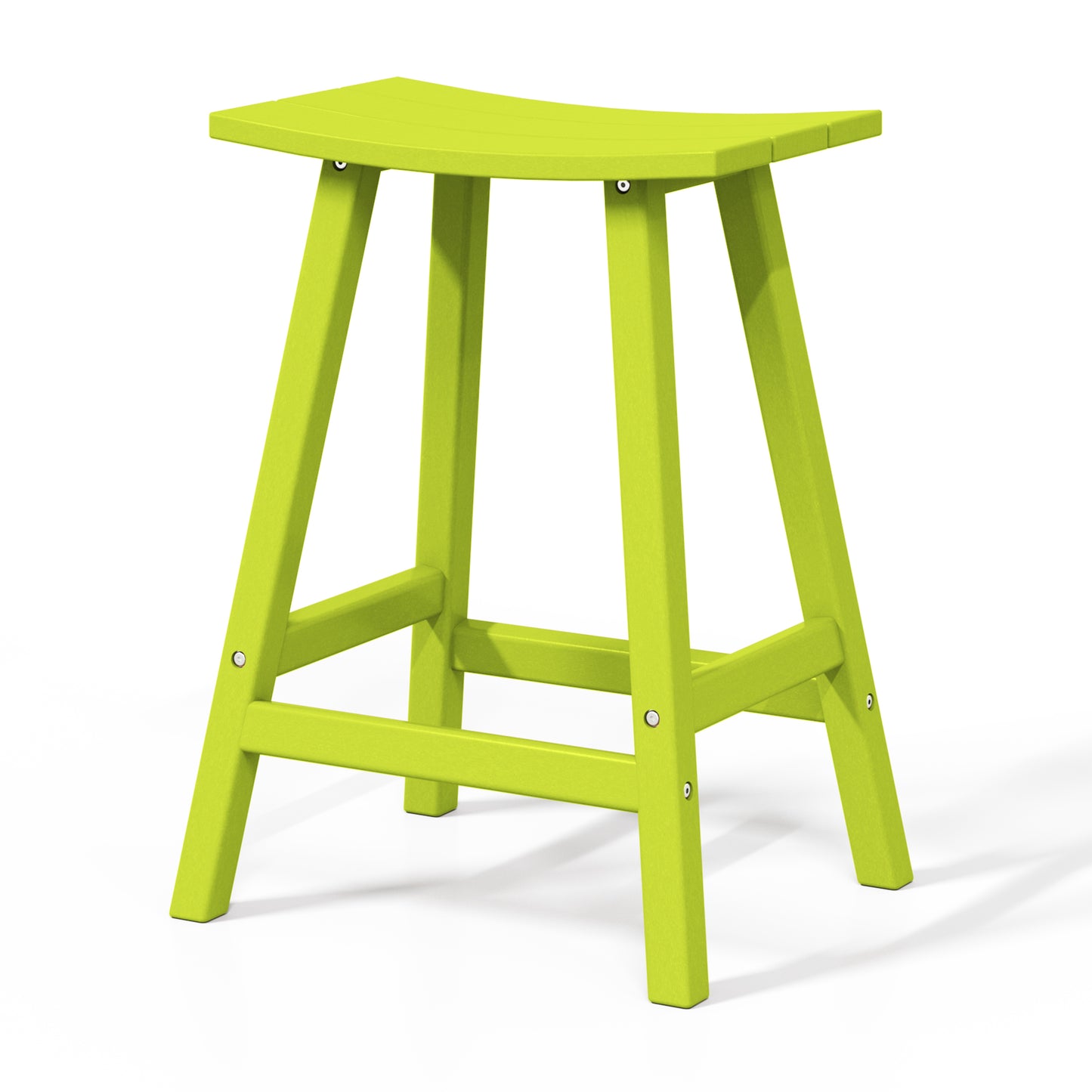 Stockholm All-Weather Outdoor Saddle Counter Stool (24" Height) Seahawk Designs Patio Bar & Counter Stools