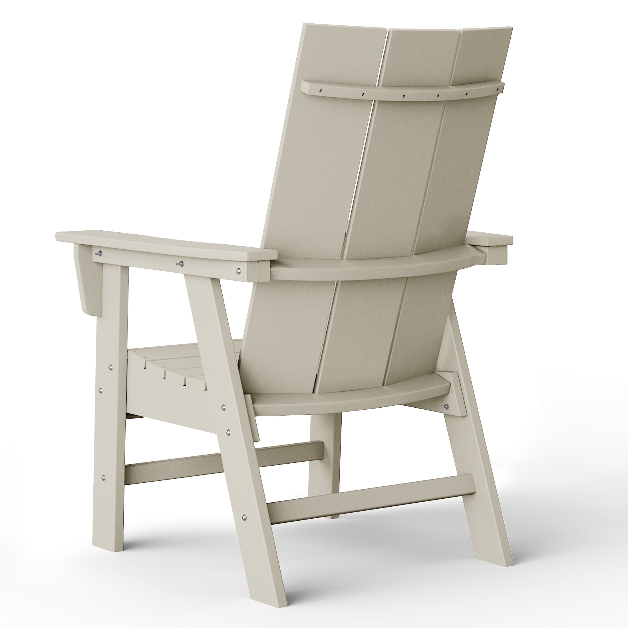 Malibu Modern All-Weather Outdoor Contoured Adirondack Dining Chair Seahawk Designs Patio Dining Chairs
