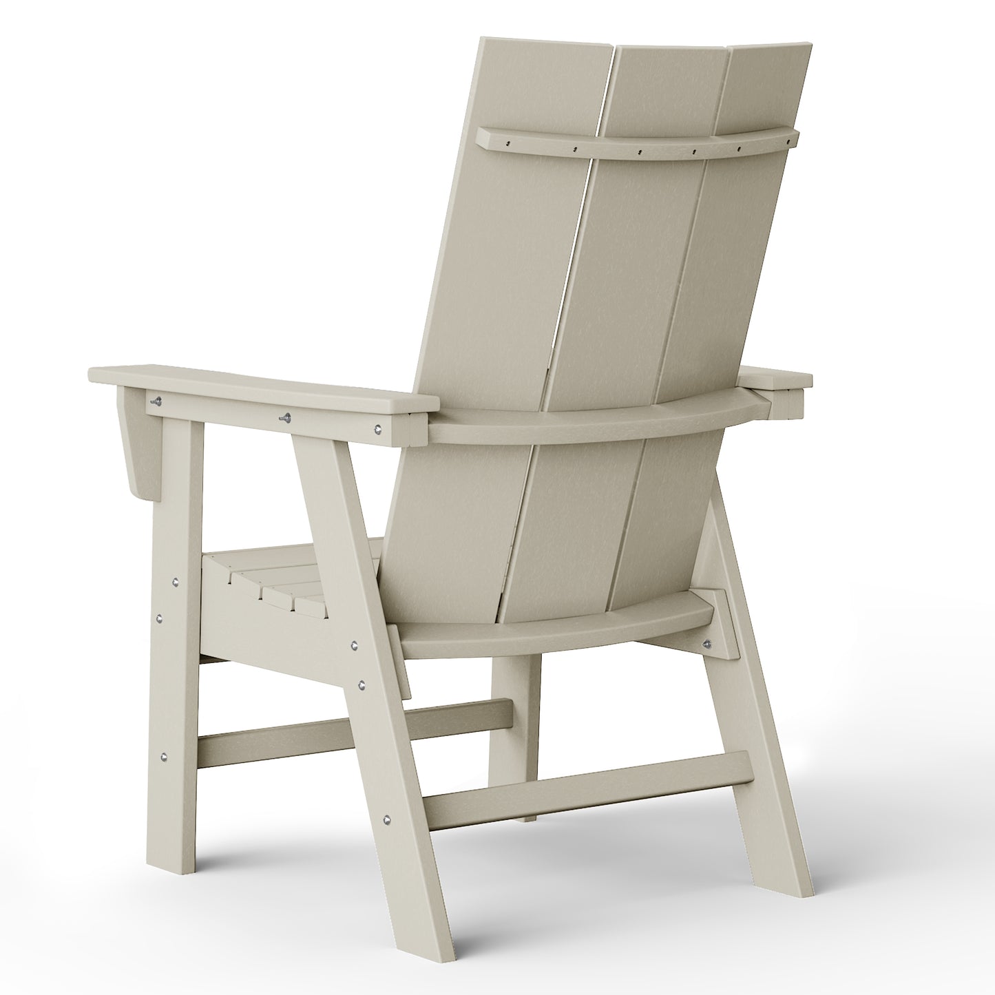 Malibu Modern All-Weather Outdoor Contoured Adirondack Dining Chair Seahawk Designs Patio Dining Chairs