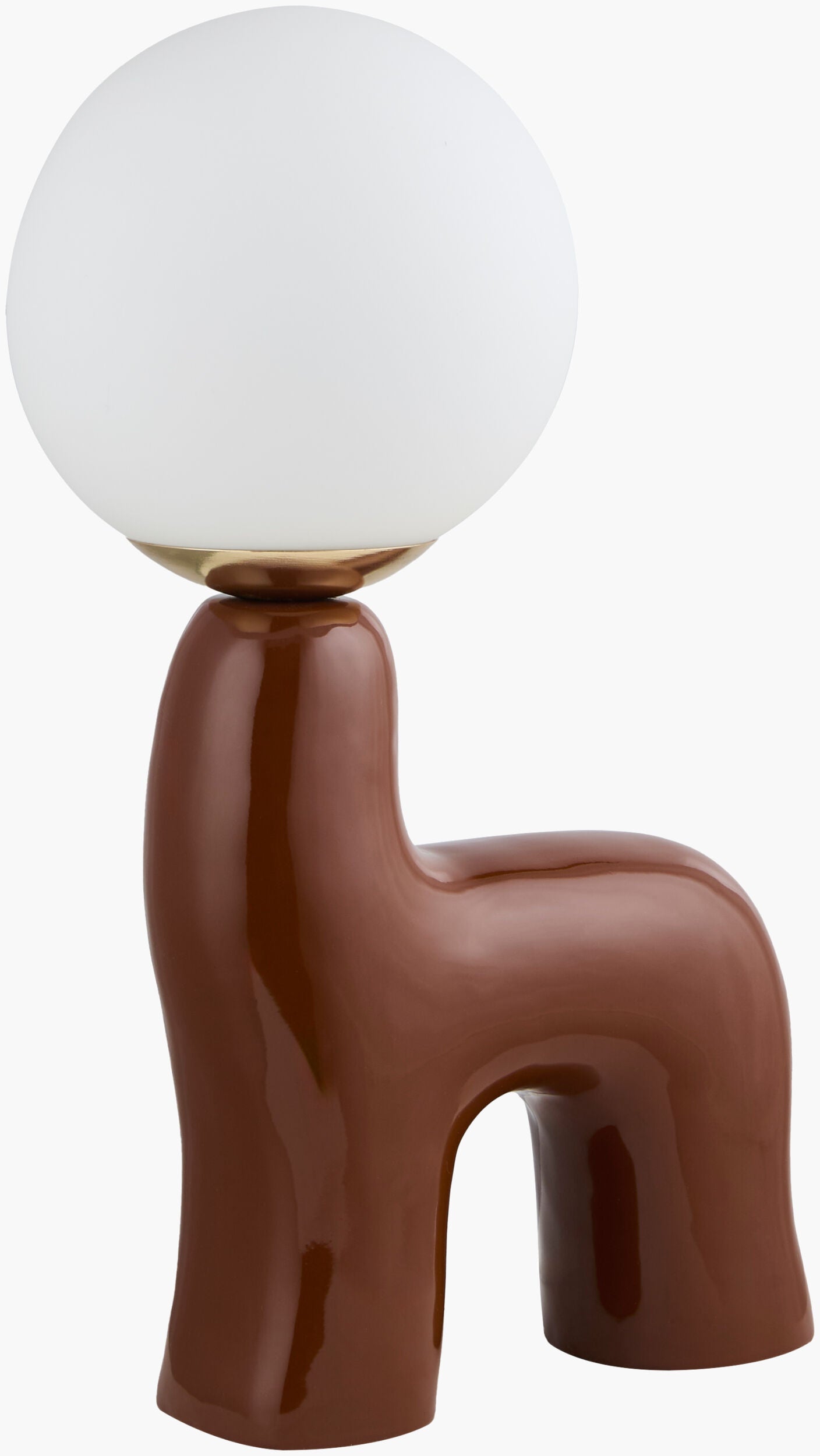 Opal Accent Table Lamp — Brown