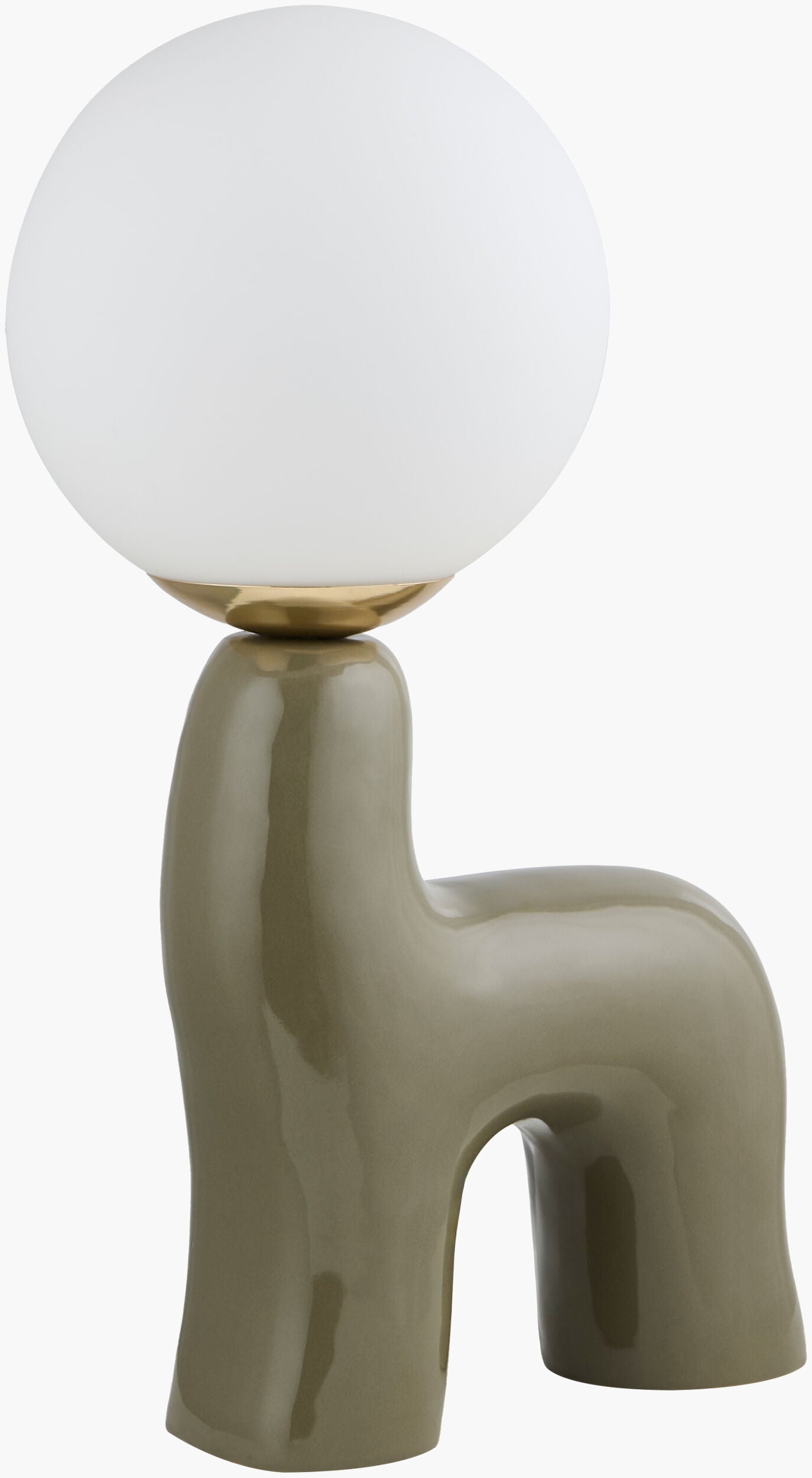 Opal Accent Table Lamp — Gray