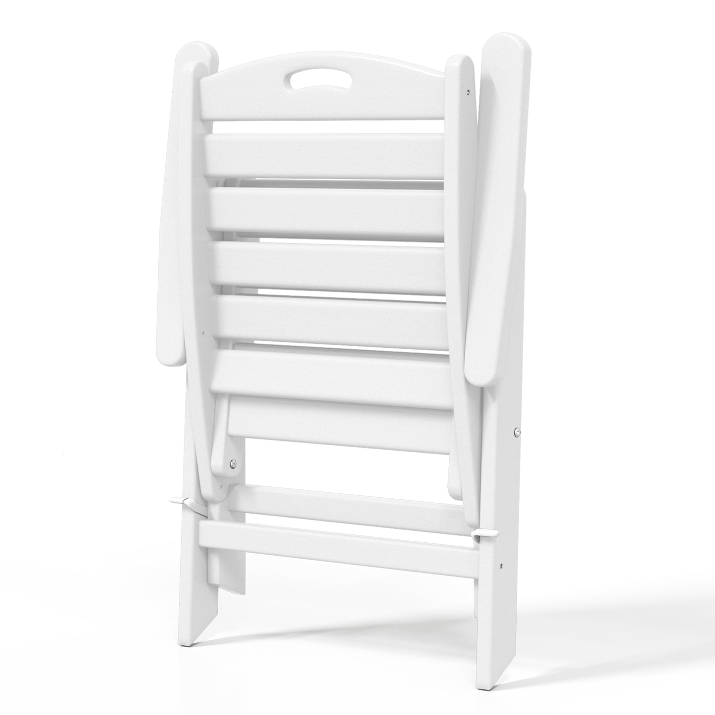 Aarhus All-Weather Outdoor Patio Folding Tall Back Dining Chair (38" High) Seahawk Designs Patio Dining Chairs