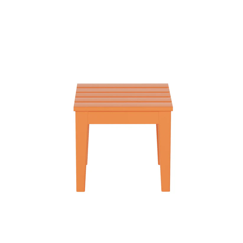 Tuscany All-Weather Outdoor Square Side Table (17" Height) Orange Seahawk Designs Patio Side Tables