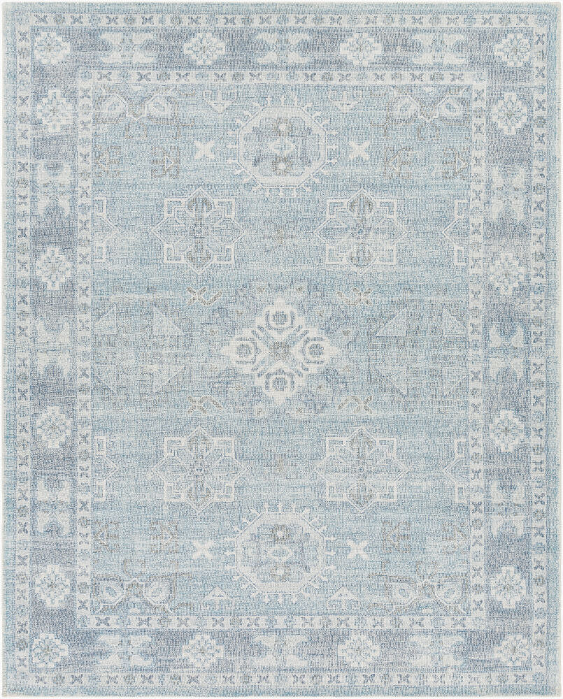 Oregon Handmade Rug — Blue/Charcoal