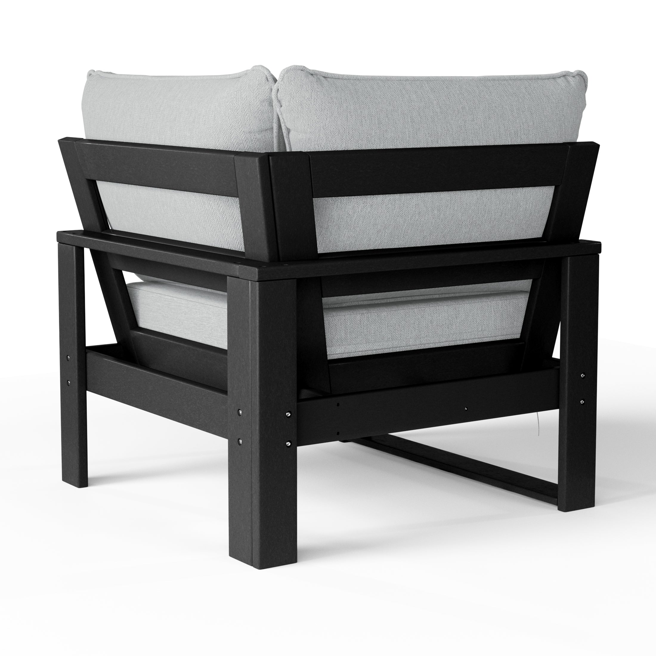 Signature All-Weather Outdoor Modular Patio Deep Seating Corner Chair (Corner Sectional Seat) Seahawk Designs Patio Chairs