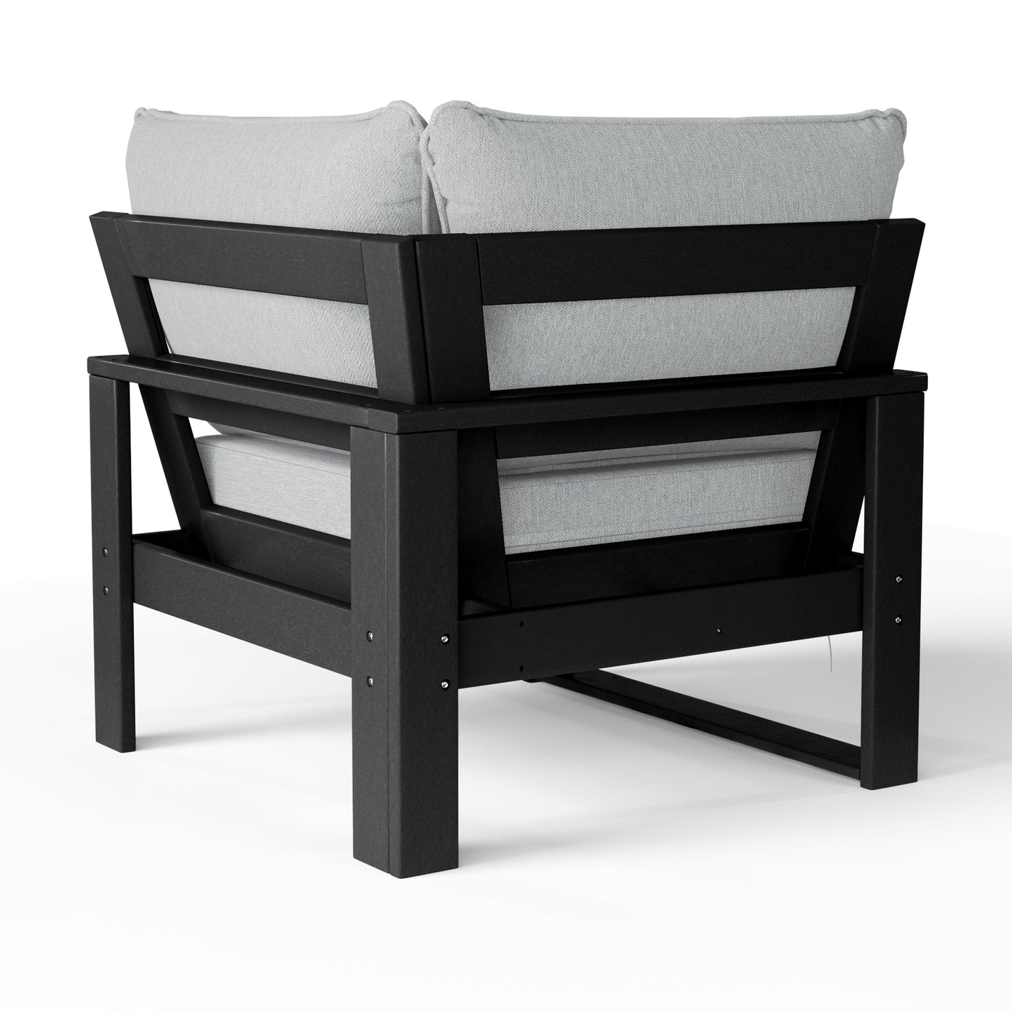 Signature All-Weather Outdoor Modular Patio Deep Seating Corner Chair (Corner Sectional Seat) Seahawk Designs Patio Chairs