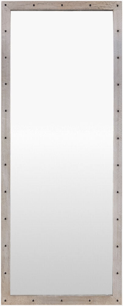 Bronwyn Accent Mirror — Silver Gray