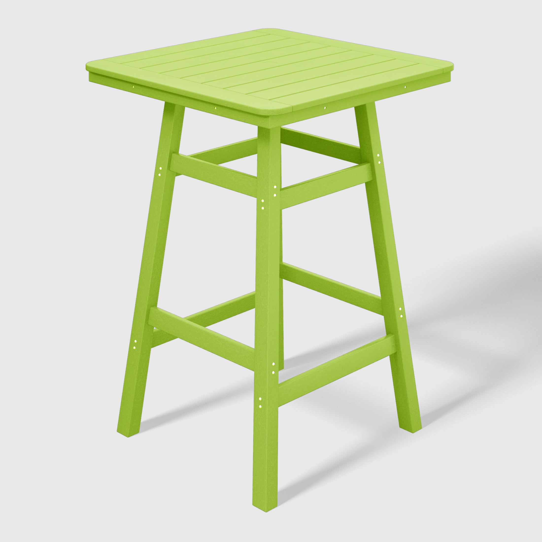 Stockholm All-Weather Outdoor 30" Square Bar Table (42" Height) Lime Seahawk Designs Patio Bar Tables