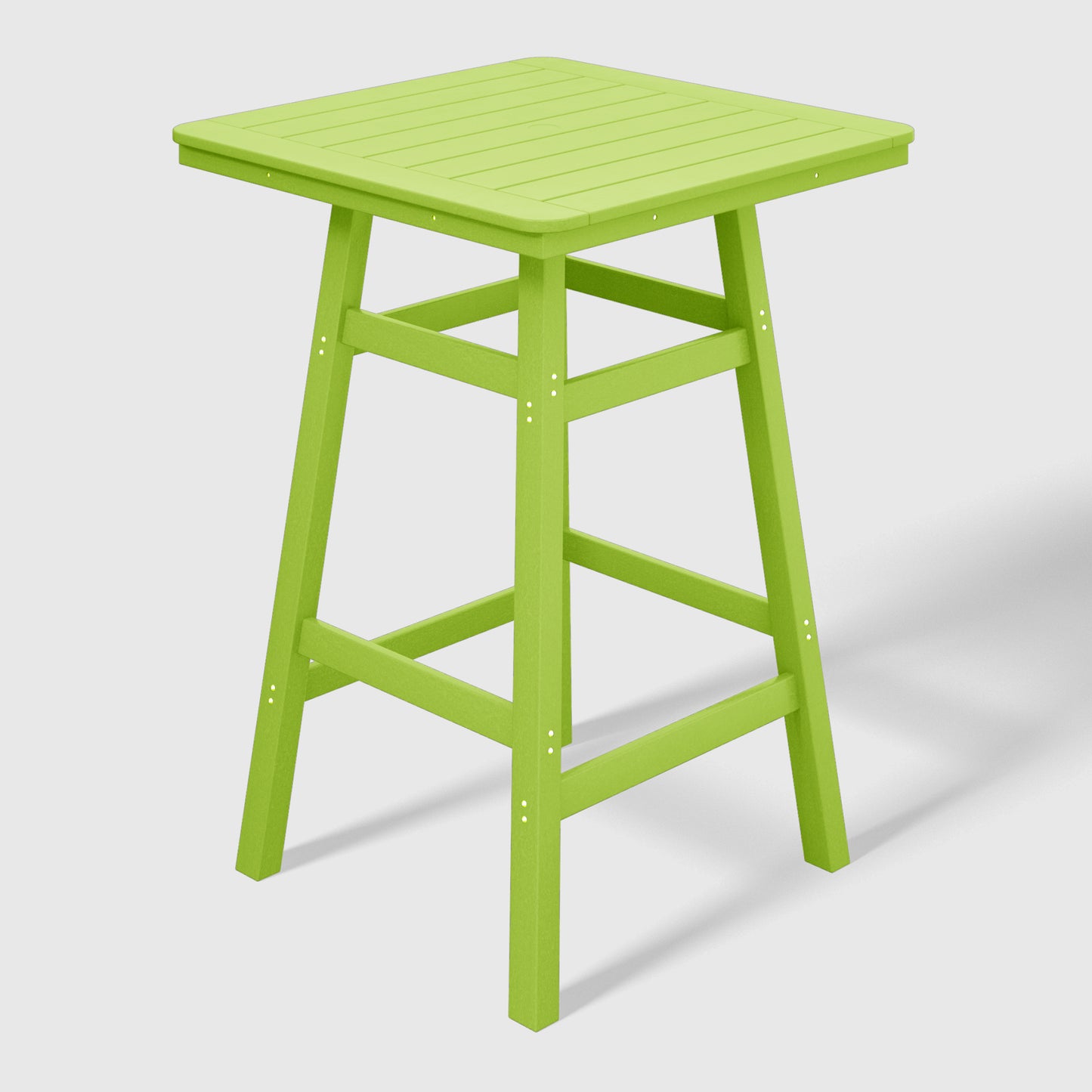 Stockholm All-Weather Outdoor 30" Square Bar Table (42" Height) Lime Seahawk Designs Patio Bar Tables