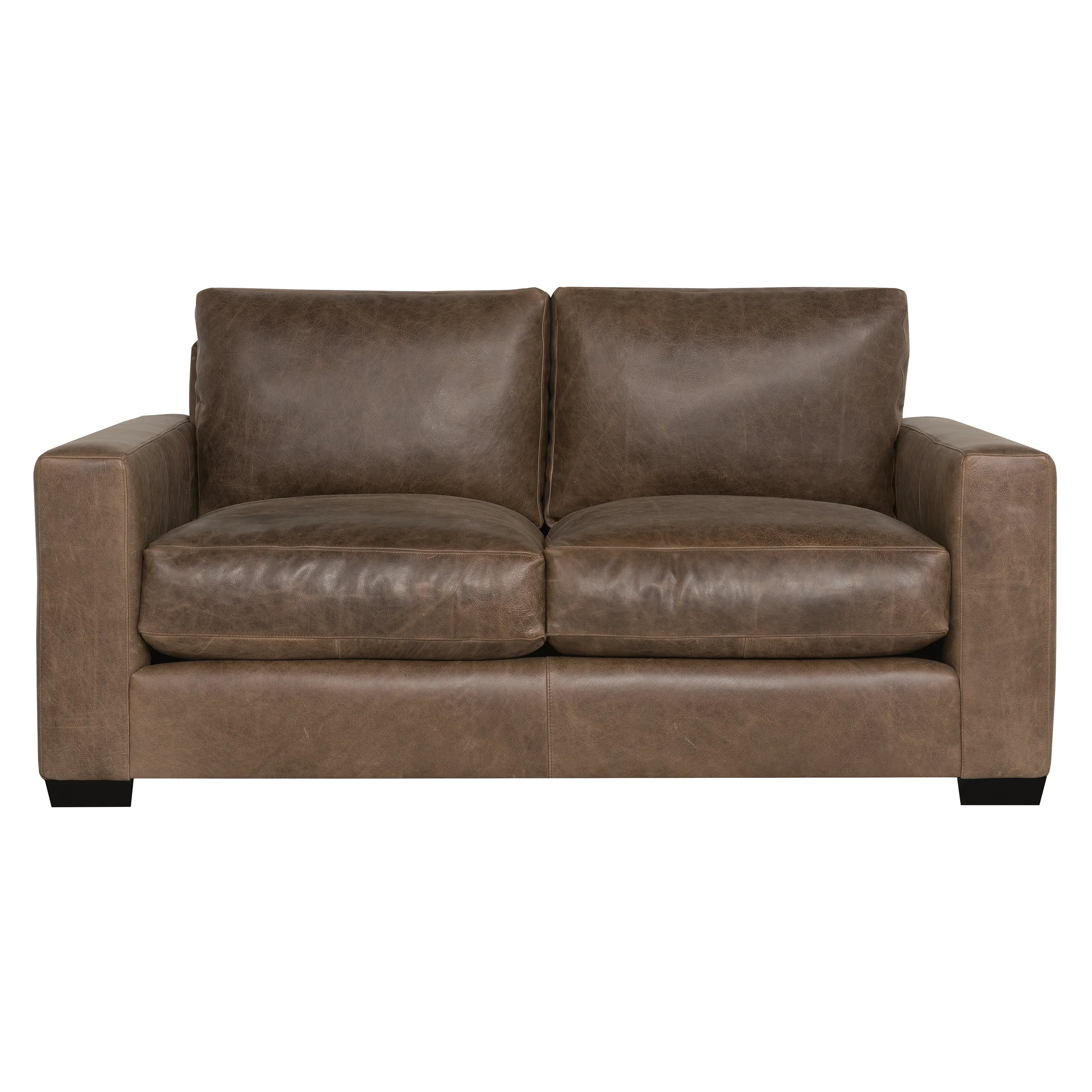 Dawkins Leather Loveseat Bernhardt Living