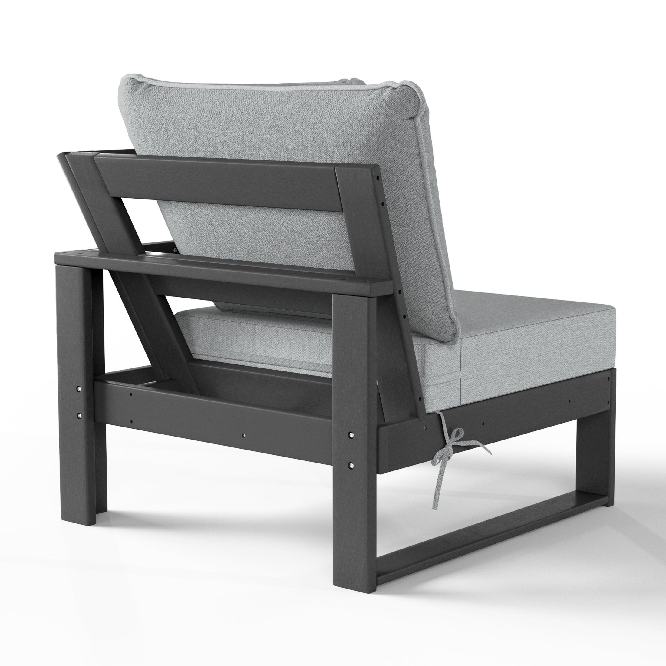 Signature All-Weather Outdoor Modular Patio Deep Seating Corner Chair (Corner Sectional Seat) Seahawk Designs Patio Chairs