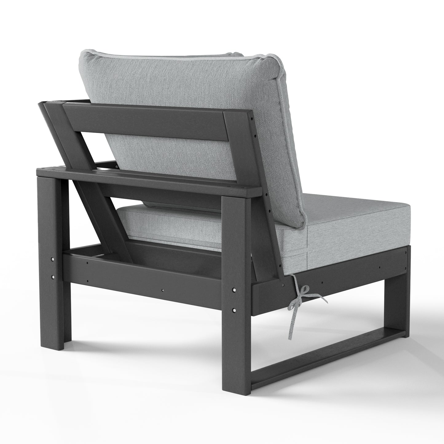 Signature All-Weather Outdoor Modular Patio Deep Seating Corner Chair (Corner Sectional Seat) Seahawk Designs Patio Chairs