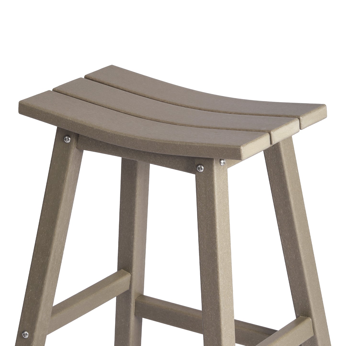 Stockholm All-Weather Outdoor Saddle Counter Stool (24" Height) Seahawk Designs Patio Bar & Counter Stools