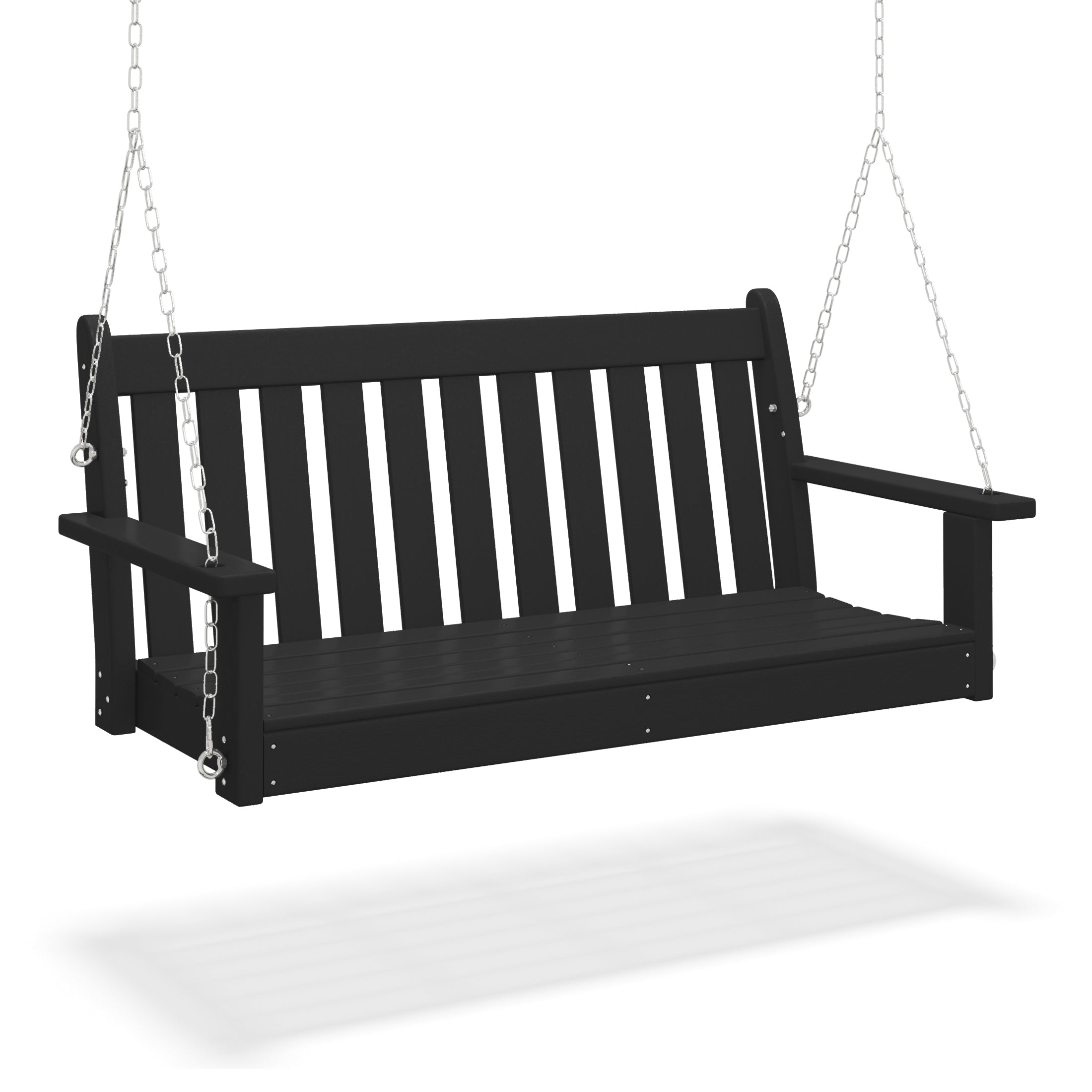 Tuscany 51" Hanging Porch Swing Black Seahawk Designs Porch Swings