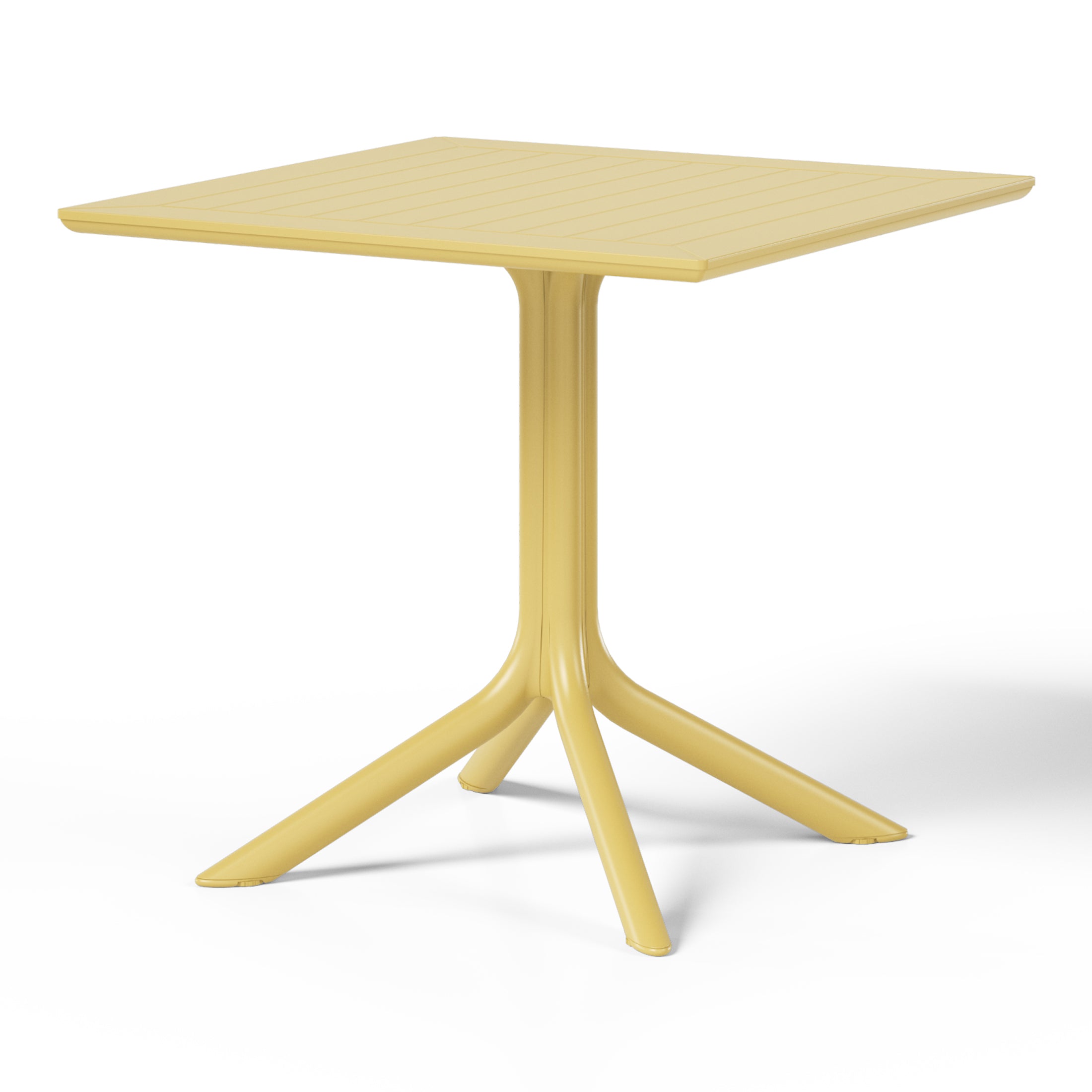 Polyform 31.5" Square Dining Table Yellow Seahawk Designs Patio Dining Tables