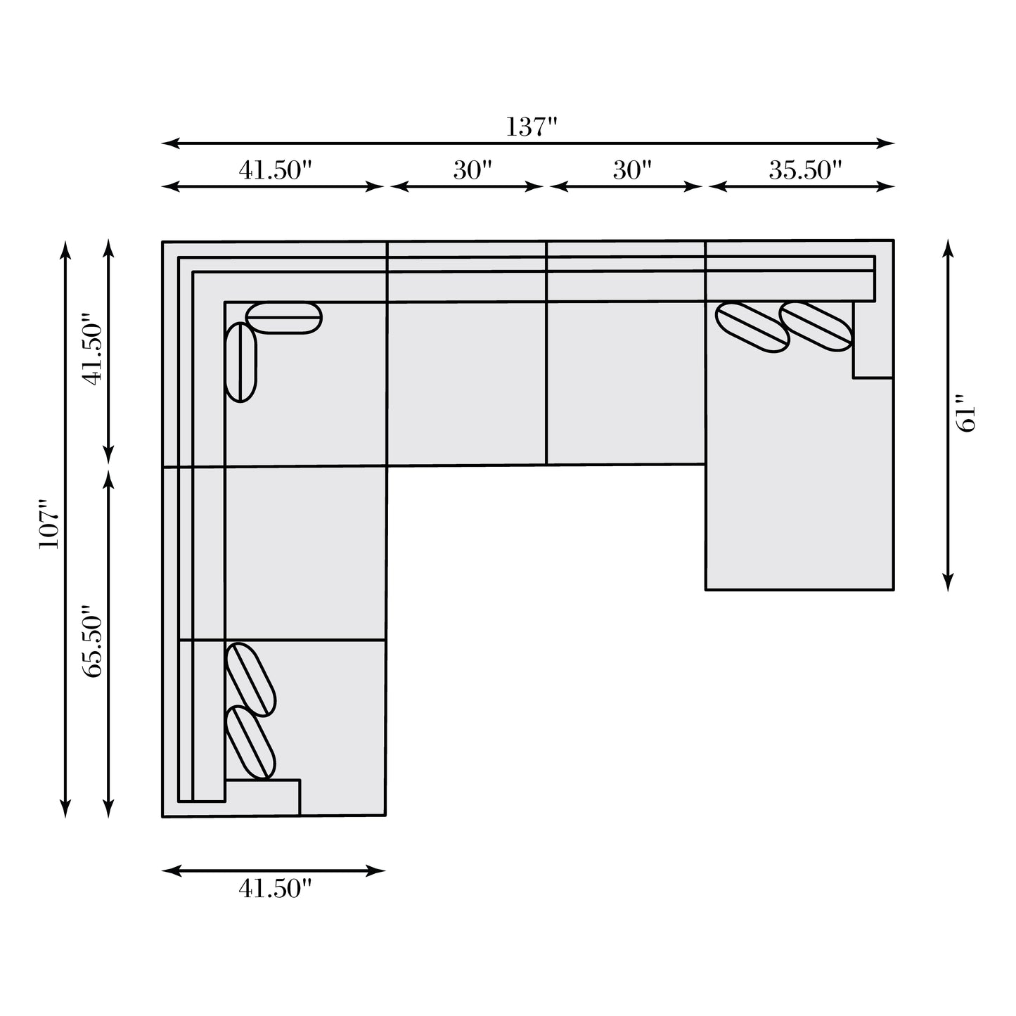 Mila Fabric Sectional