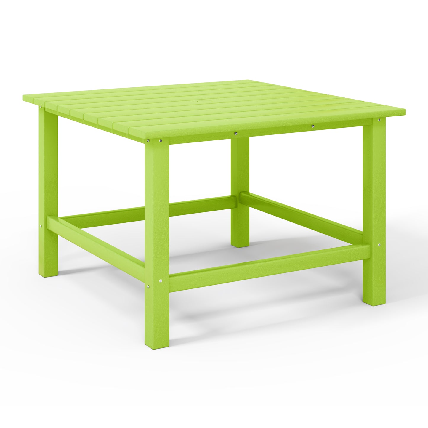 Tiny Terraces Kids' All-Weather Outdoor Square Dining Table (31" Top) Lime Seahawk Designs Kids Patio Dining Tables