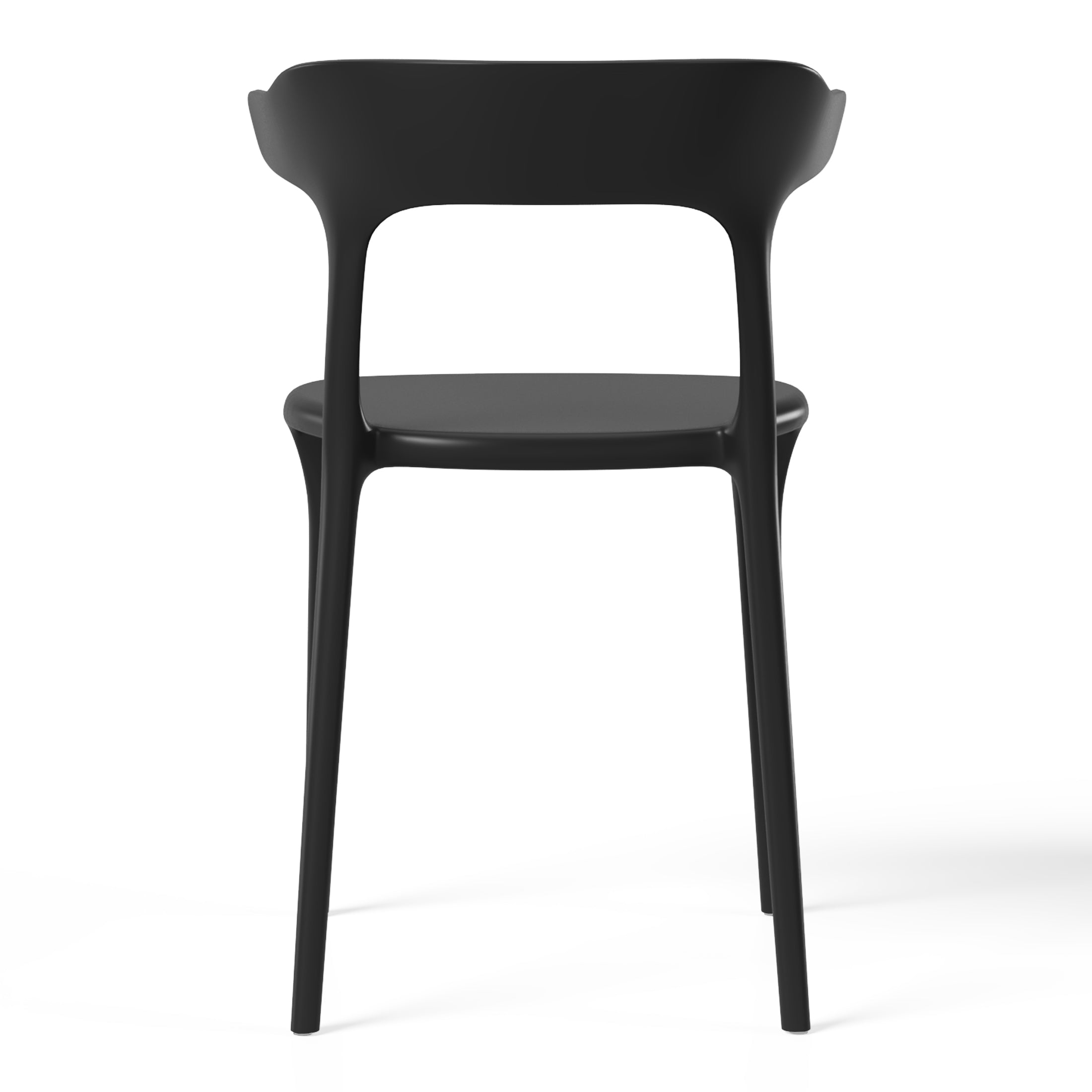 Polyform Stacking Dining Side Chair (Set of 4) Seahawk Designs Patio Dining Chairs