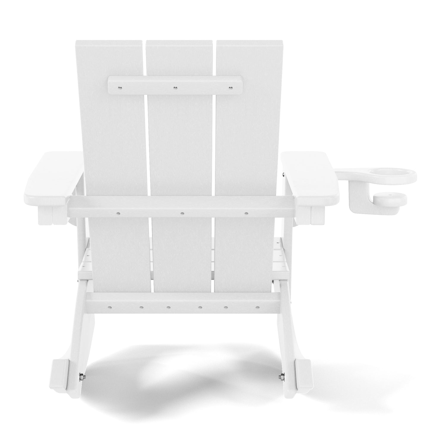 Tiny Terraces Kids Modern Adirondack Rocking Chair with Cup Holder (Set of 2) Seahawk Designs Kids Patio Rocking Chairs