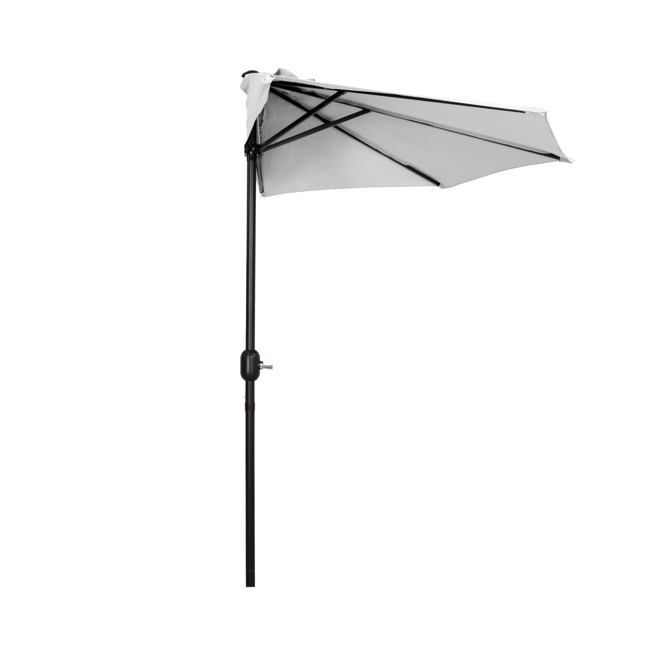 Kona 9ft Half Market Umbrella White Seahawk Designs Patio Umbrellas