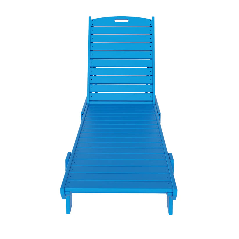 Santa Monica All-Weather Outdoor Reclining Sun Lounger Pacific Blue Seahawk Designs Patio Chaise Lounges