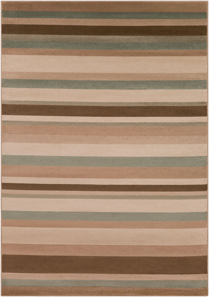 Paramount Machine Woven Rug — Dark Brown/Light Beige