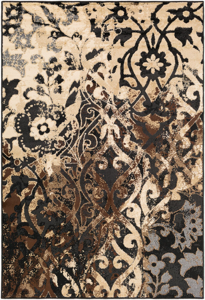 Paramount Machine Woven Rug — Black/Charcoal