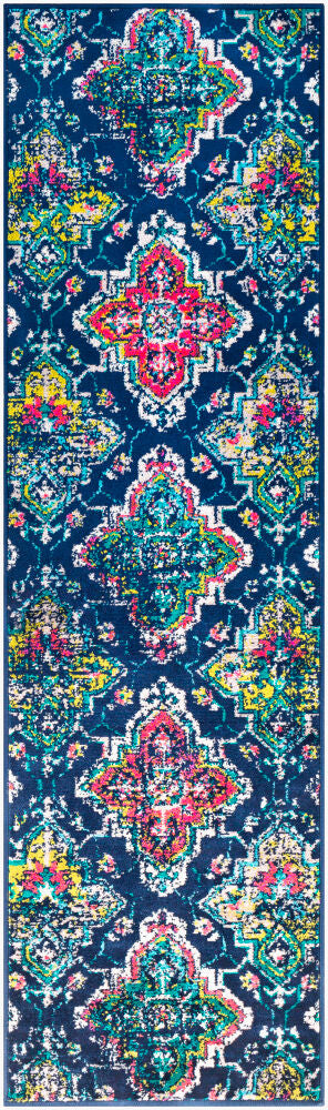 Paramount Machine Woven Rug — Bright Orange/Cream
