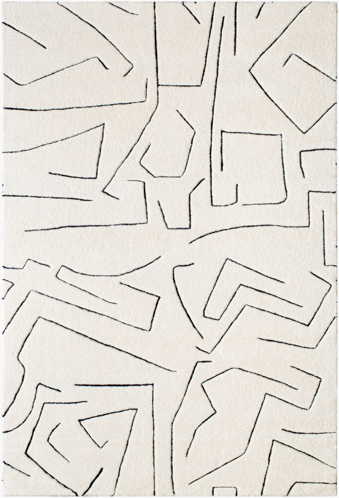 Portobello Handmade Rug — Black/White