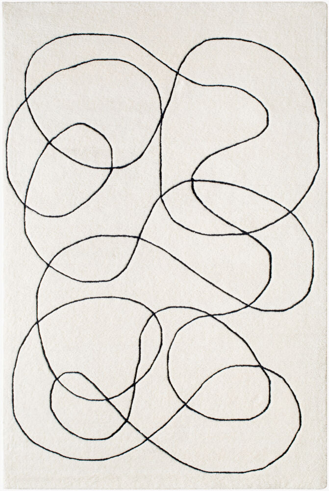 Portobello Handmade Rug — Black/Cream
