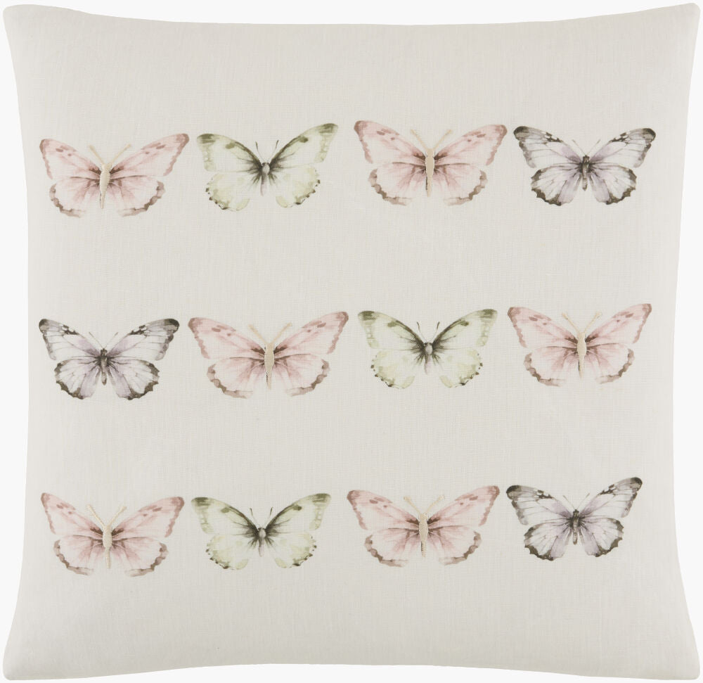 Painterly Butterfly Accent Pillow