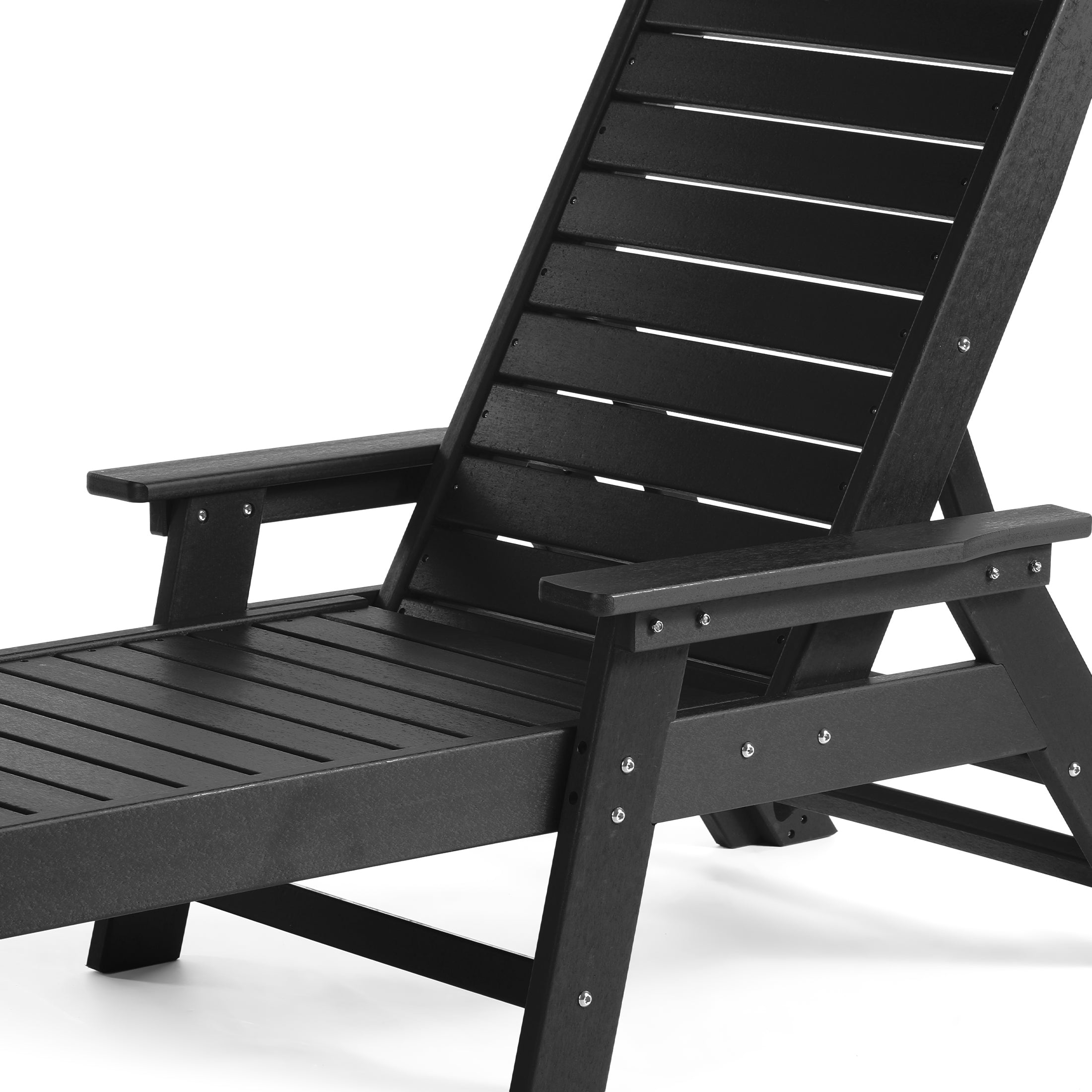 Santa Monica All-Weather Outdoor Reclining Sun Lounger with Arm Rests Seahawk Designs Patio Chaise Lounges