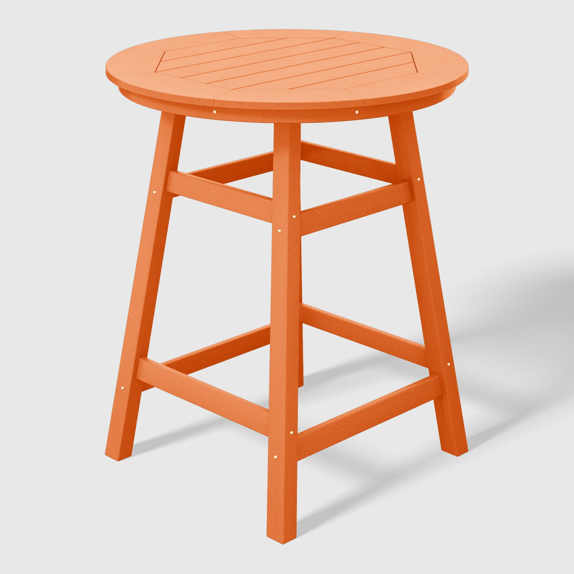 Stockholm All-Weather Outdoor 35" Round Counter Table (37" Height) Orange Seahawk Designs Patio Bar Tables