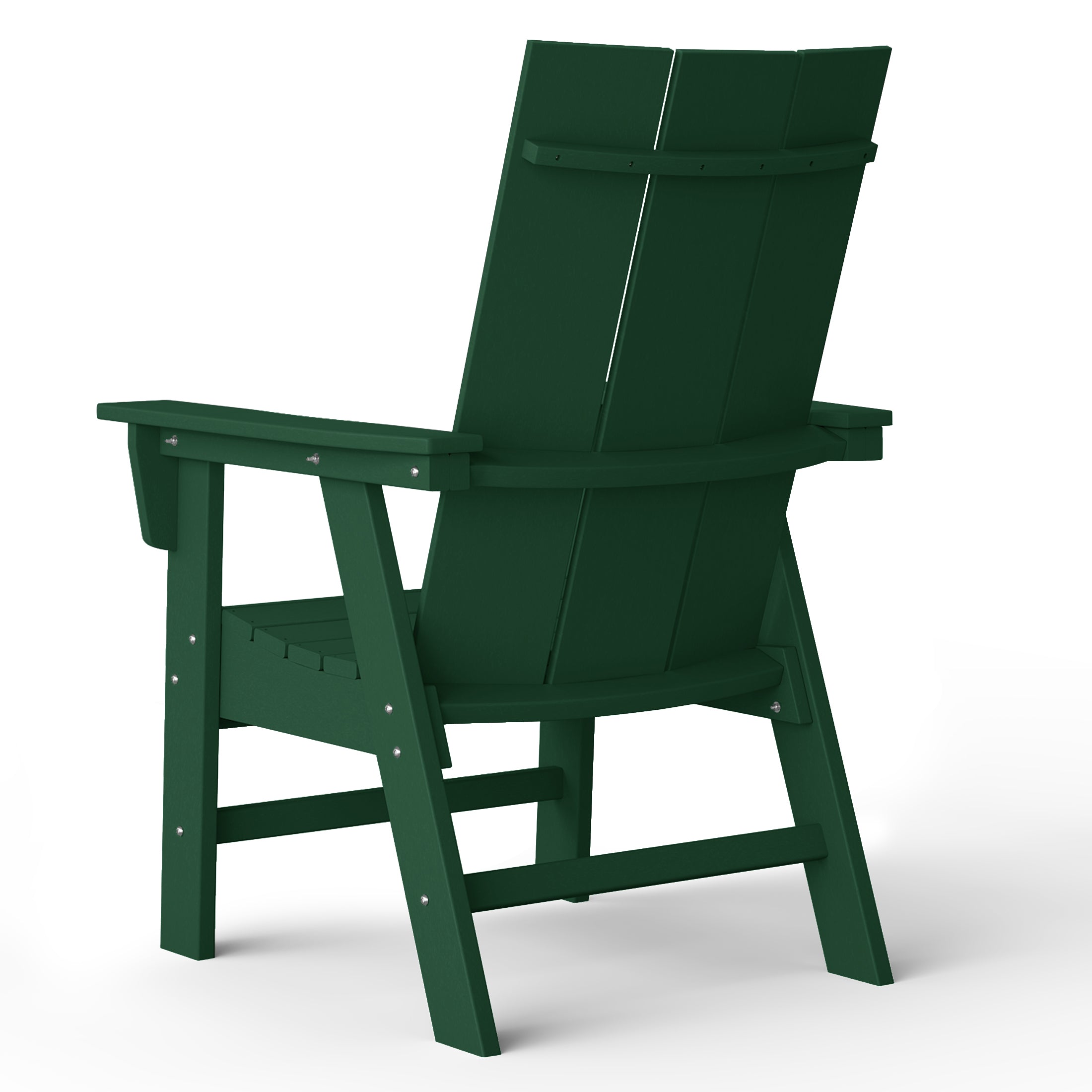 Malibu Modern All-Weather Outdoor Contoured Adirondack Dining Chair Seahawk Designs Patio Dining Chairs