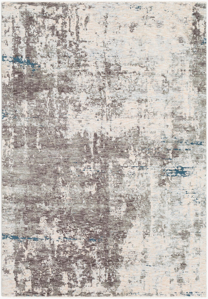 Presidential Machine Woven Rug — Blue/Charcoal