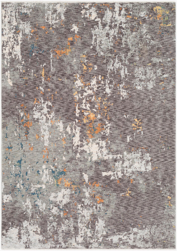 Presidential Machine Woven Rug — Blue/Charcoal