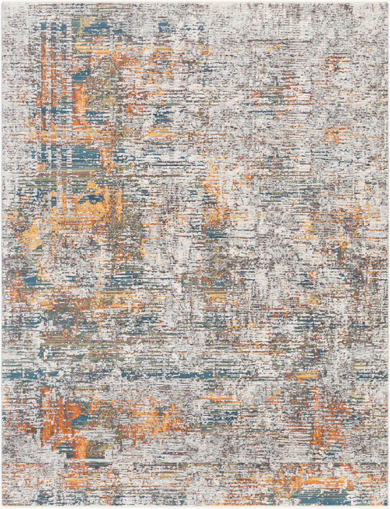 Presidential Machine Woven Rug — Blue/Charcoal