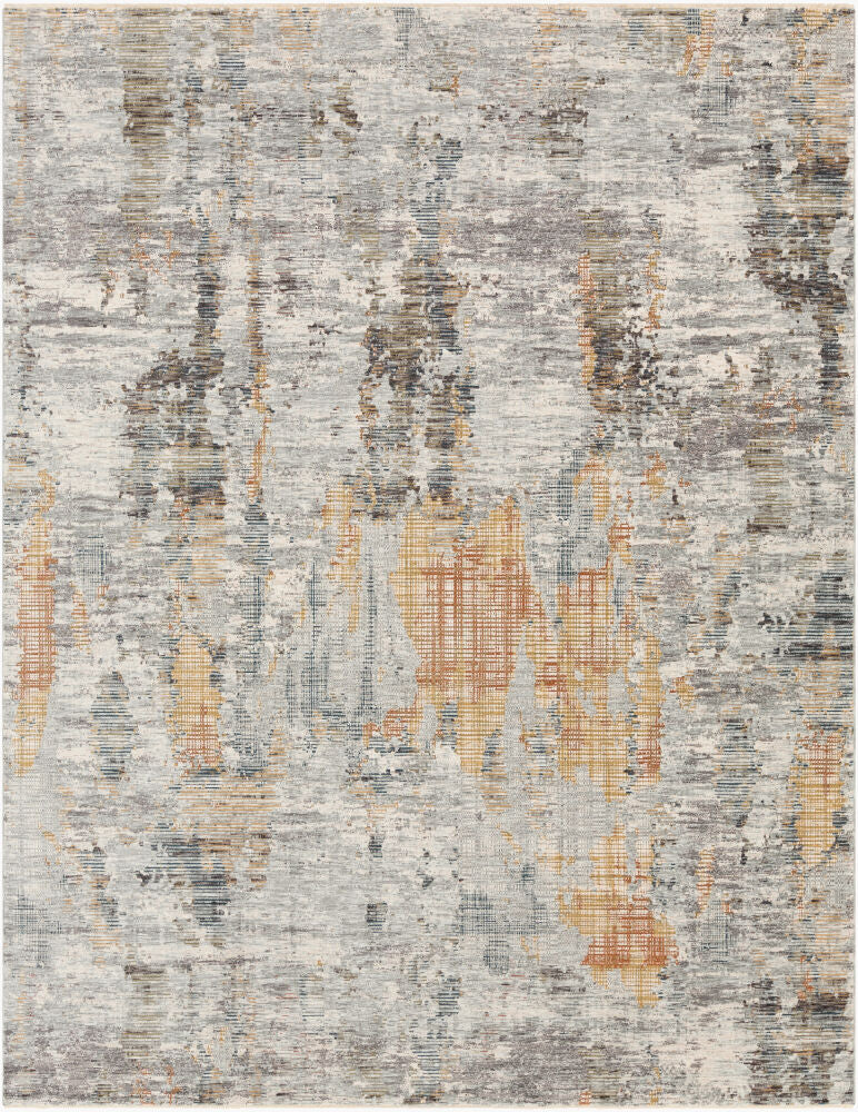 Presidential Machine Woven Rug — Blue/Charcoal