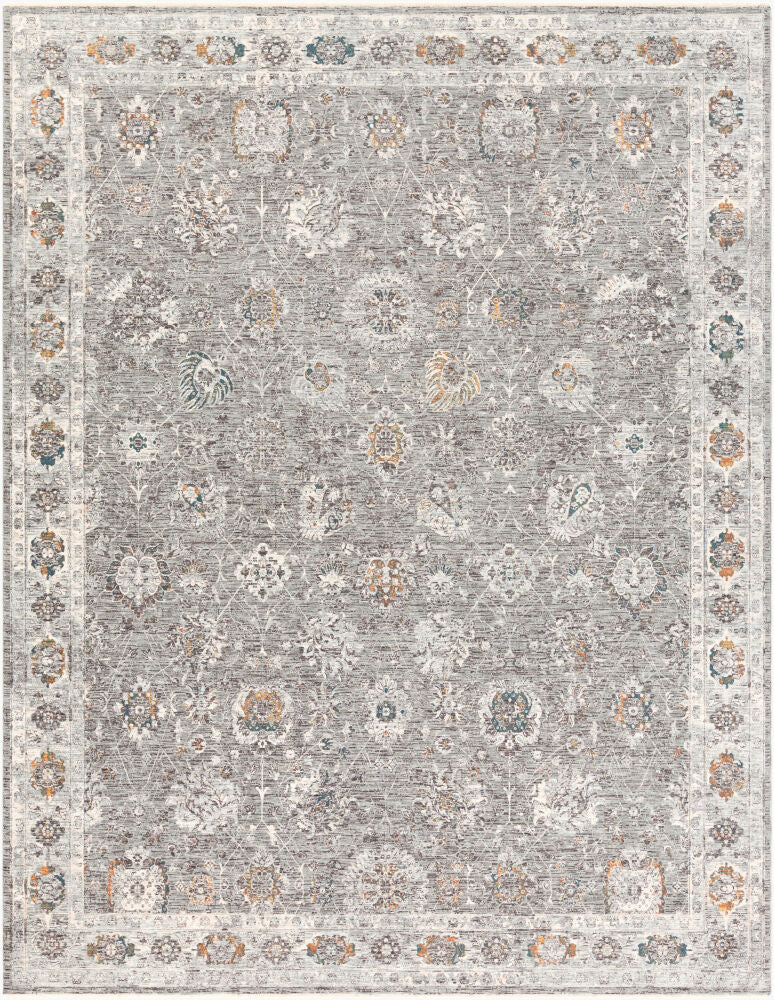 Presidential Machine Woven Rug — Blue/Charcoal