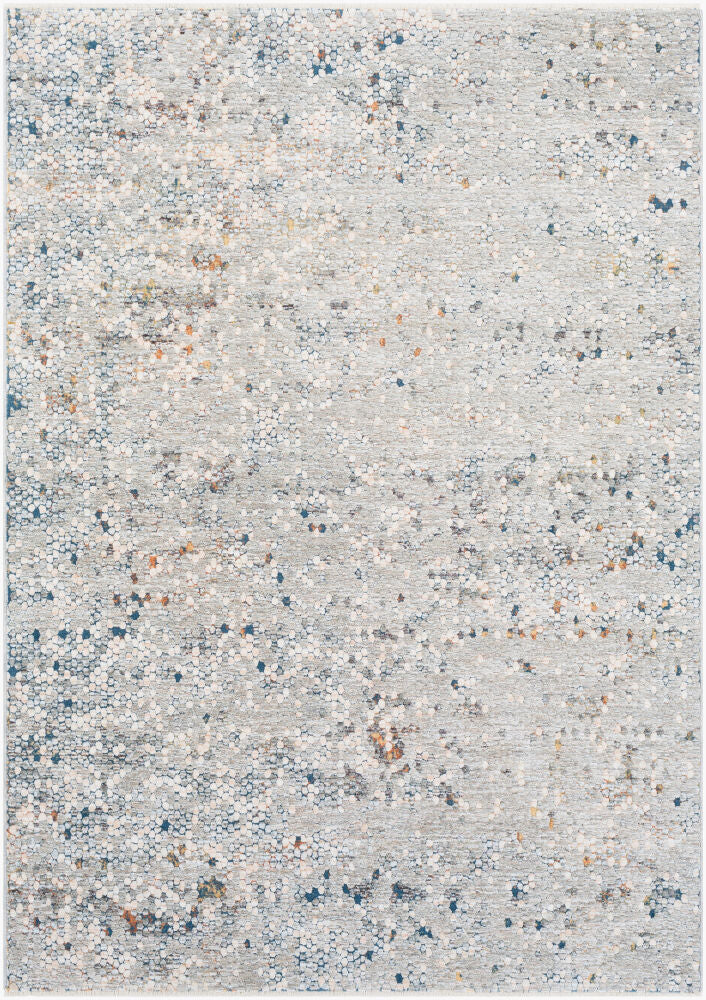 Presidential Machine Woven Rug — Deep Teal/Ivory
